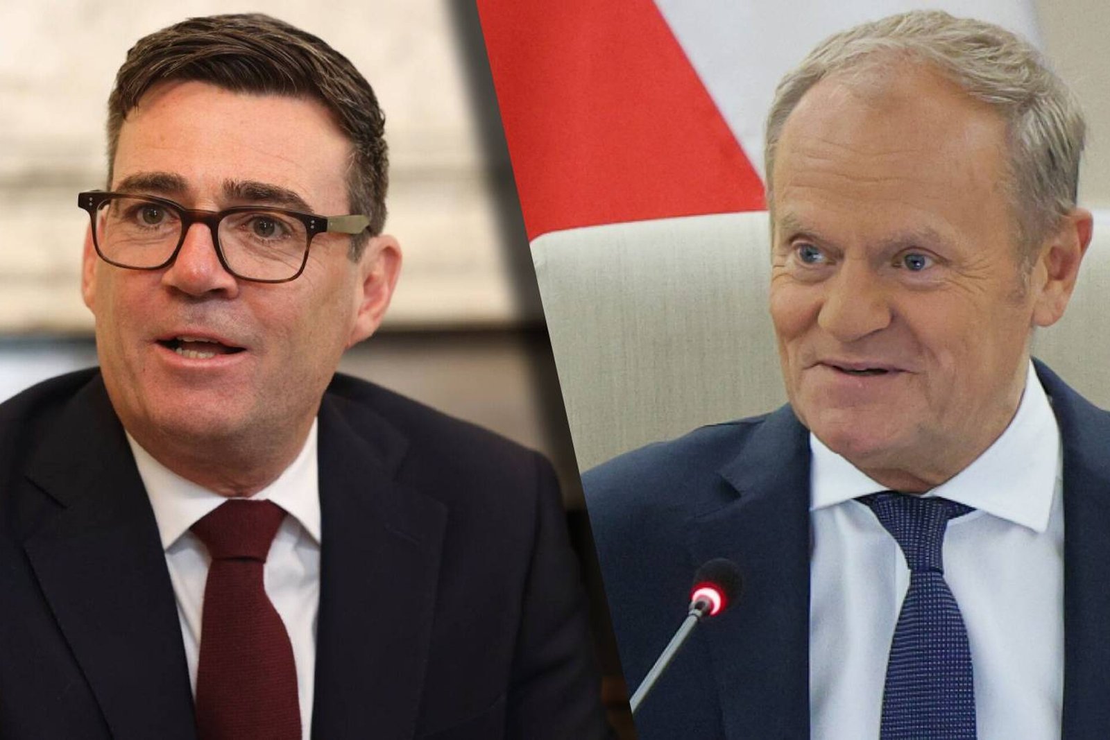 Donald Tusk rozmawiał telefonicznie z nowym premierem Wielkiej Brytanii Andy Burnhamem